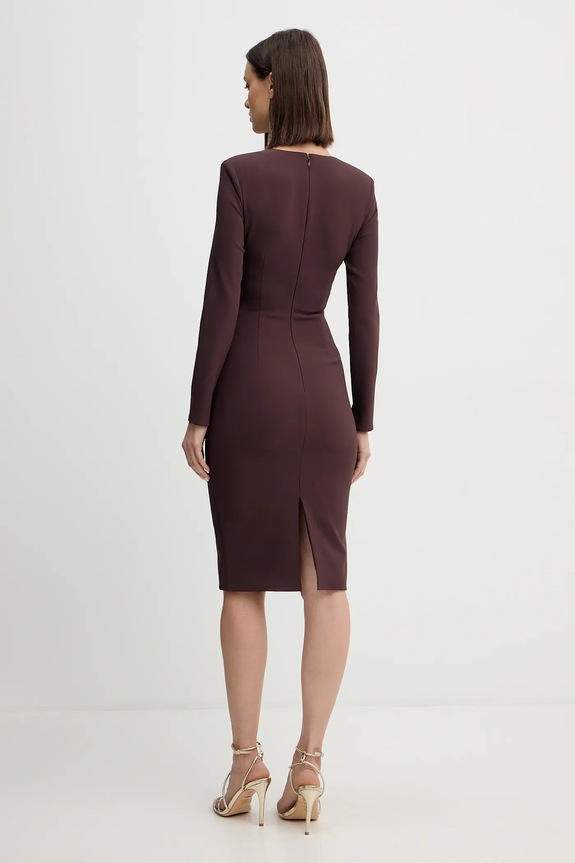 Odzież Elisabetta Franchi sukienka AB80557E2 bordowy