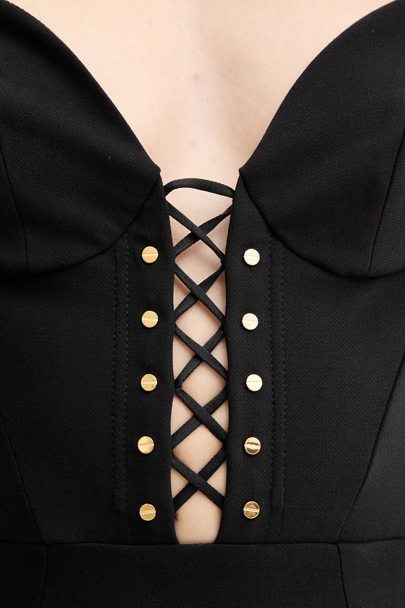 Šaty Elisabetta Franchi AB87857E2 čierna