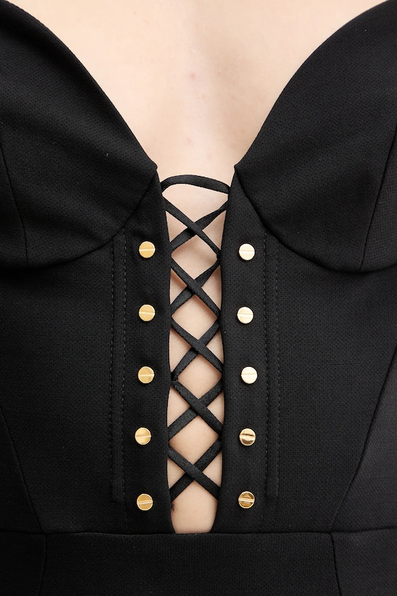 Šaty Elisabetta Franchi AB87857E2 čierna