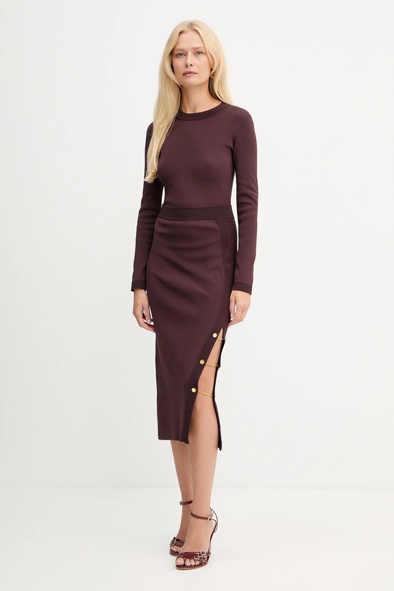 Šaty Elisabetta Franchi AM28S57E2 burgundské AW25