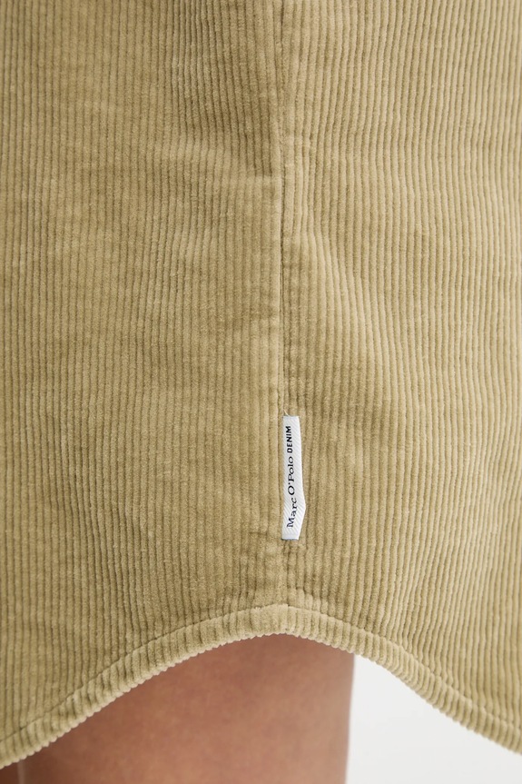 Marc O'Polo vestito in velluto a coste 5000007111 verde