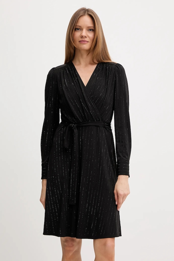 Φόρεμα Dkny με ελαστάν μαύρο DD5I2482