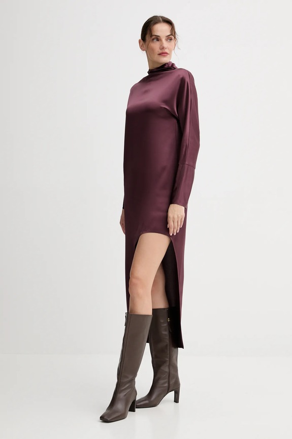 Šaty ISABELLE BLANCHE IS25FW.A064.T008 burgundské AW25