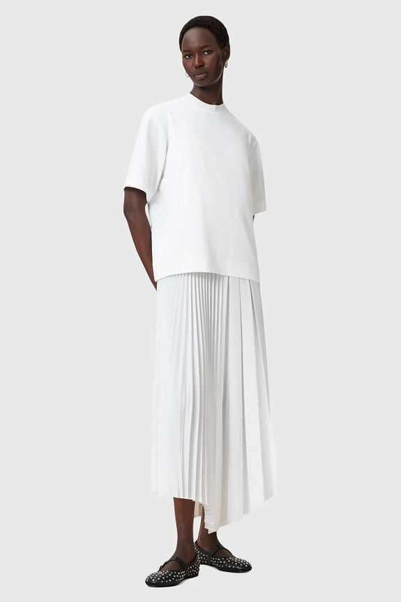 AllSaints sukienka i t-shirt JAX casual biały W326DB