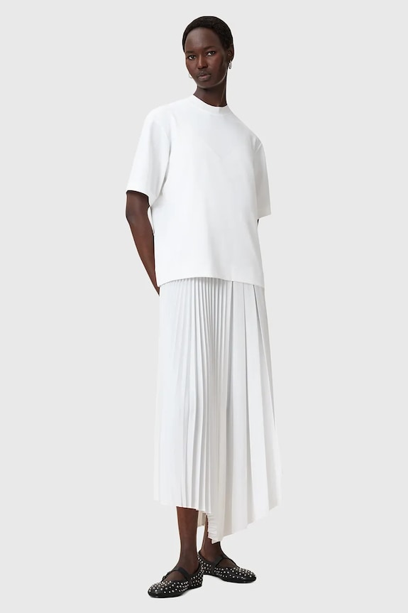 AllSaints sukienka i t-shirt JAX casual biały W326DB
