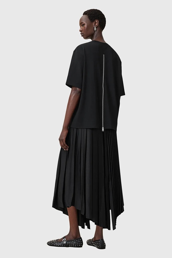 AllSaints vestito e maglietta JAX maxi nero W326DB