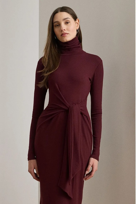 Odjeća Haljina Lauren Ralph Lauren 200980028 bordo