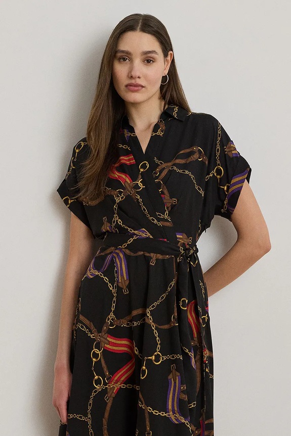 Ρούχα Φόρεμα Lauren Ralph Lauren 200P02008 μαύρο