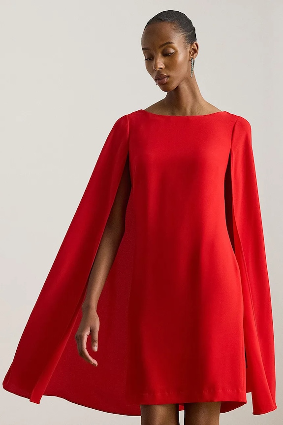 Abbigliamento Lauren Ralph Lauren vestito 253980921 rosso