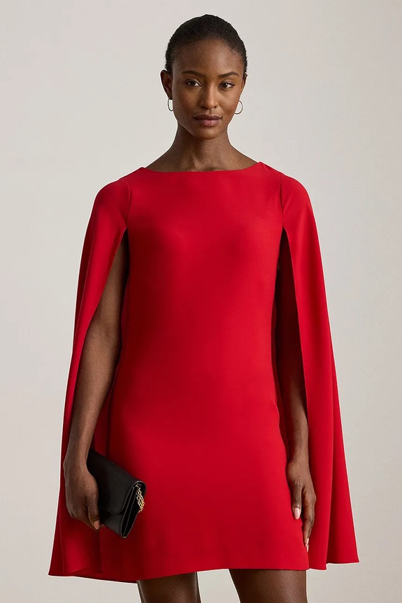 Дрехи Lauren Ralph Lauren рокля 253980921 червен