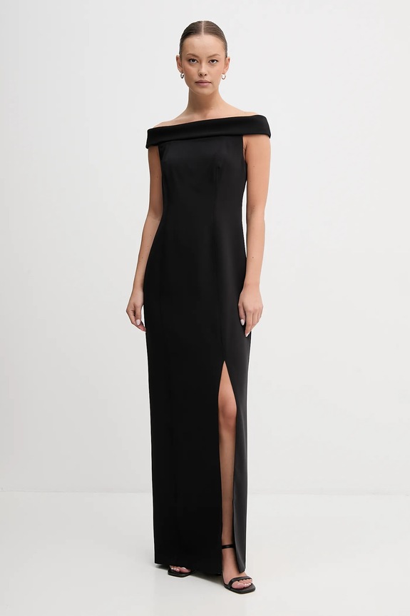 Šaty Lauren Ralph Lauren s elastanom čierna 253982109