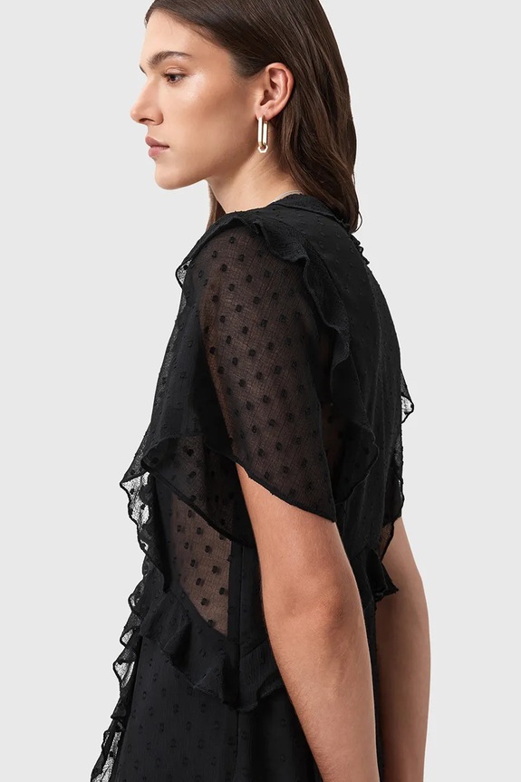 Odzież AllSaints sukienka MARI W016DD czarny