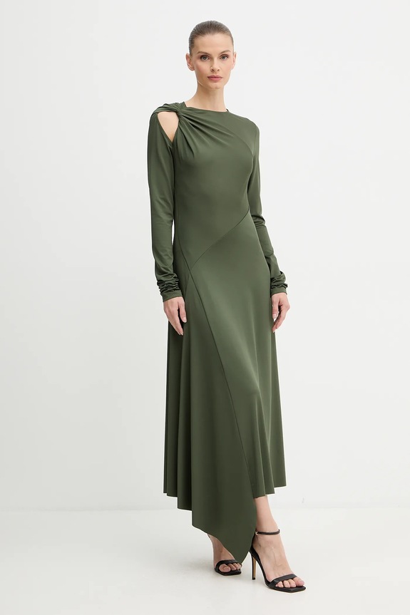 Šaty Victoria Beckham 1425JDR006789A zelená AW25
