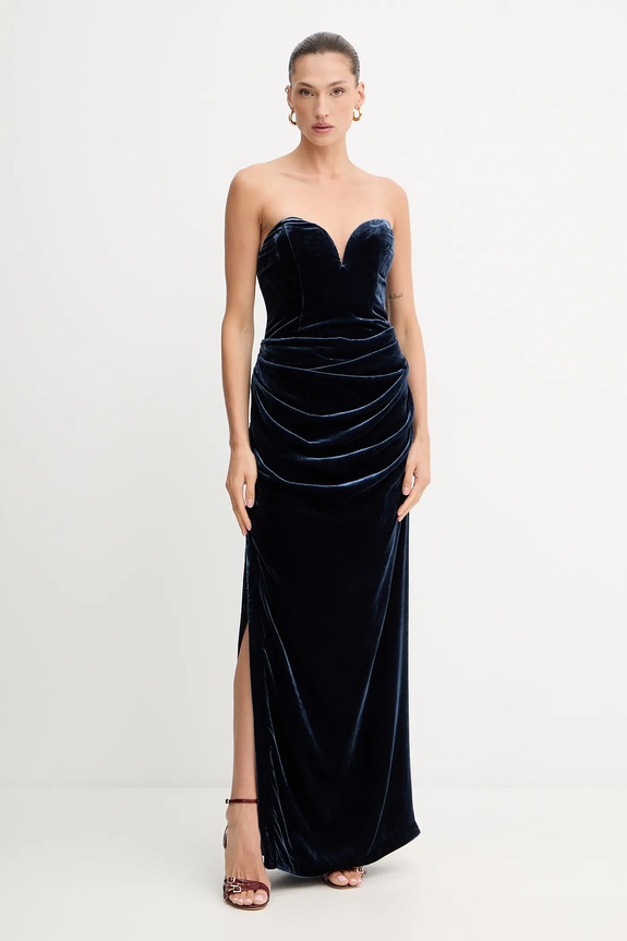 Rotate vestito con seta maxi blu 1149211192