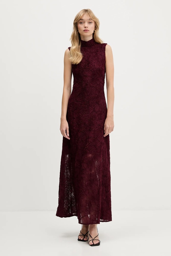 Rotate dress maxi maroon 1136172734