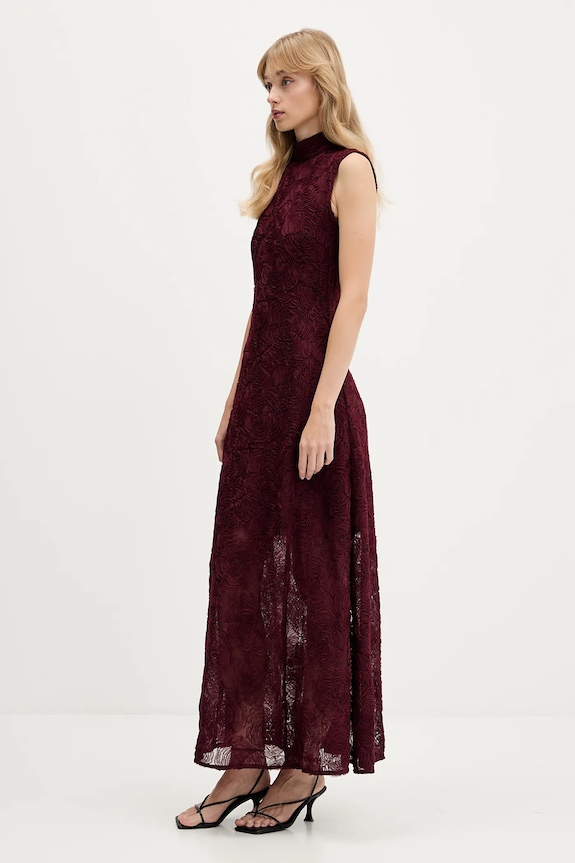 Rotate dress 1136172734 maroon AW25