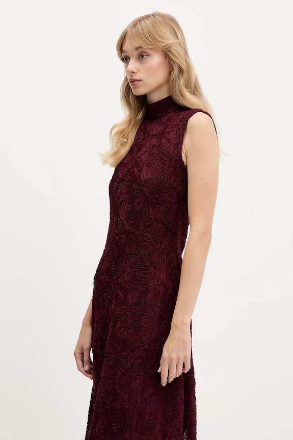 Rotate dress maroon 1136172734