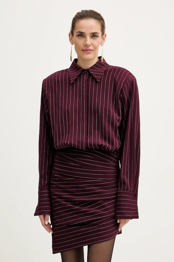 Šaty Retrofete Narine mini burgundské FW24.10168