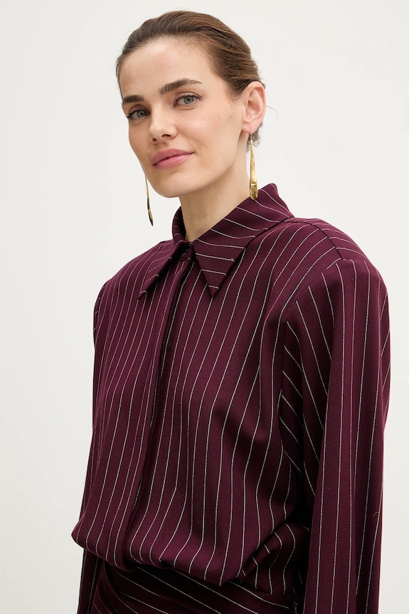 Šaty Retrofete Narine burgundské FW24.10168