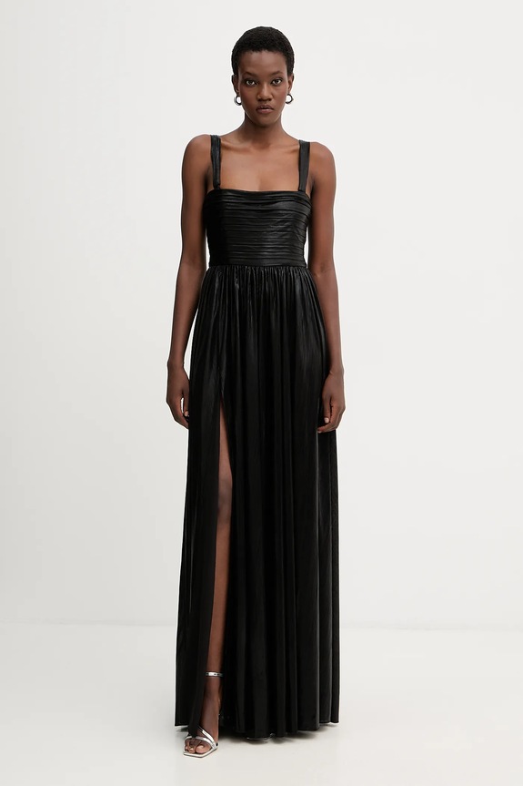 Retrofete vestito Iris maxi nero FW24.10329