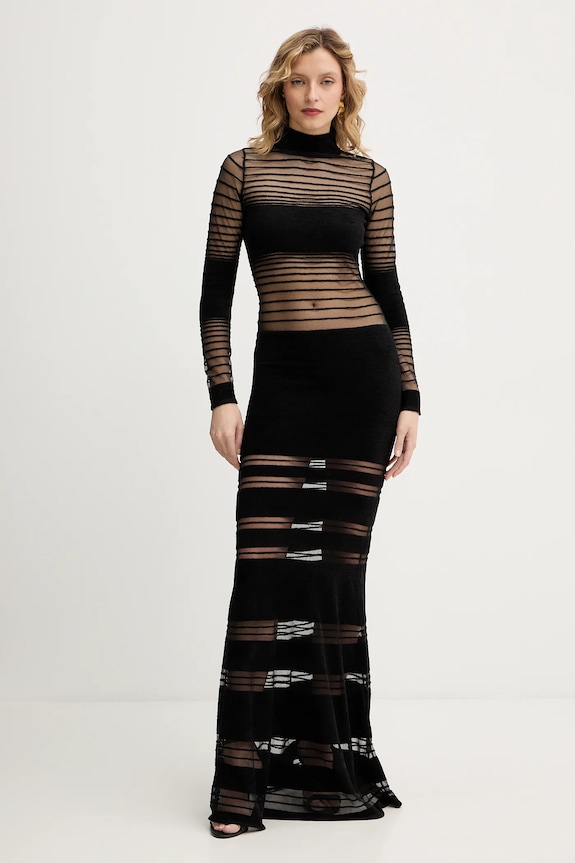 Φόρεμα Retrofete Johanne μακρύ μαύρο R.FW25.11850.17