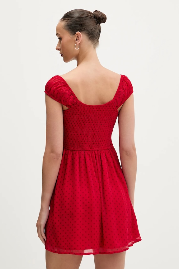 Odzież Hollister Co. sukienka KI359.5377.507 czerwony