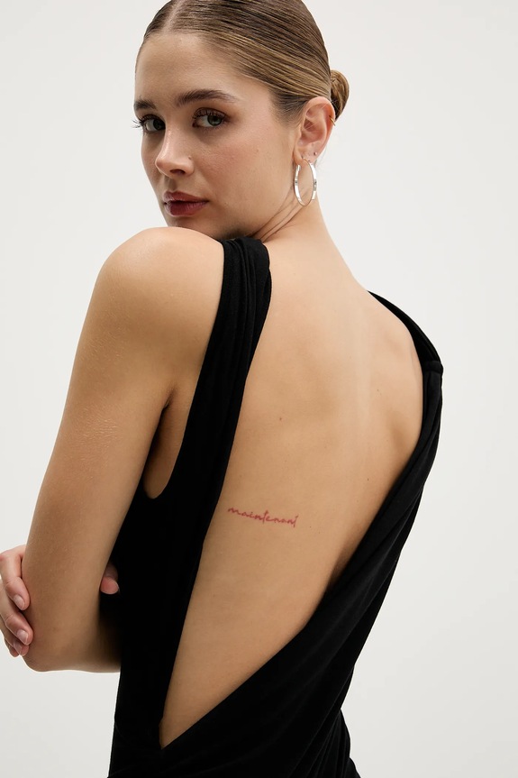 Φόρεμα από μείγμα μαλλιού Rick Owens Lilies Eva Gown LI02E3504.JBWS