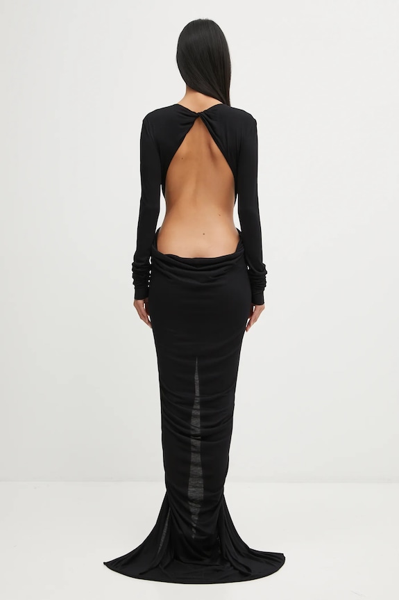 Oblečení Šaty Rick Owens Lilies Poppy LI02E3507.RV černá