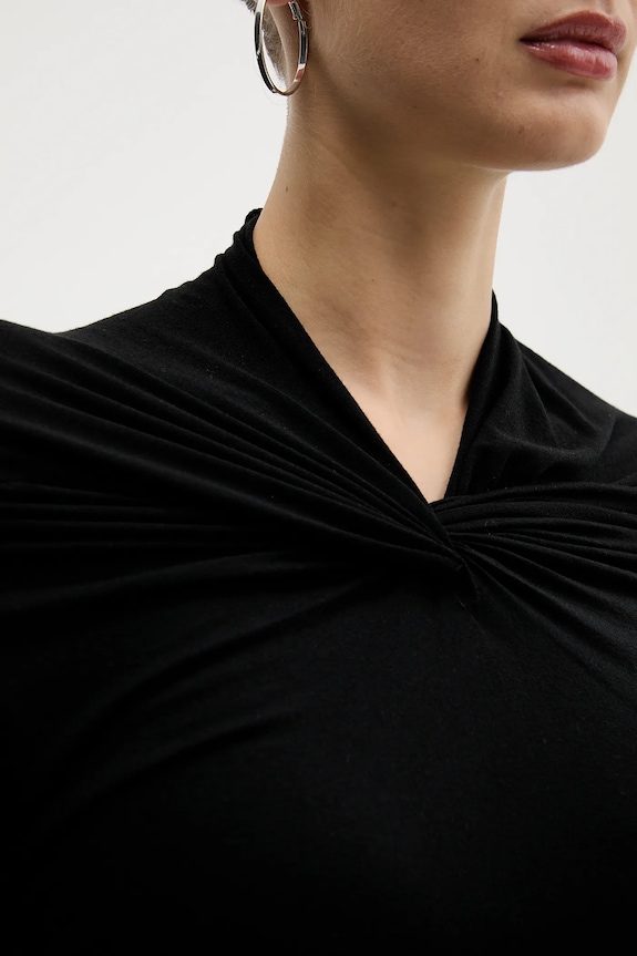 Rick Owens Lilies rochie cu cașmir Kairo LI02E3568.JBWS negru