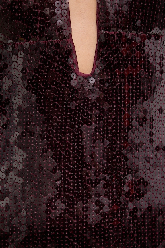 Šaty Bardot 59908DB burgundské