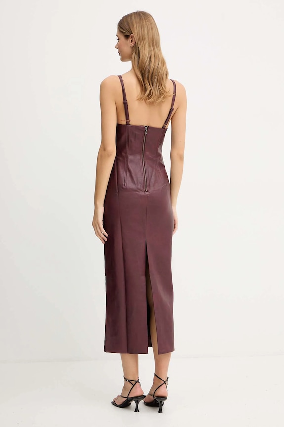 Bardot ruha 60086DB burgundia AW25