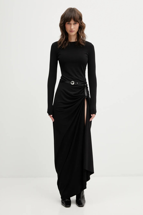 Coperni sukienka Suspended z elastanem czarny COPR223F5022