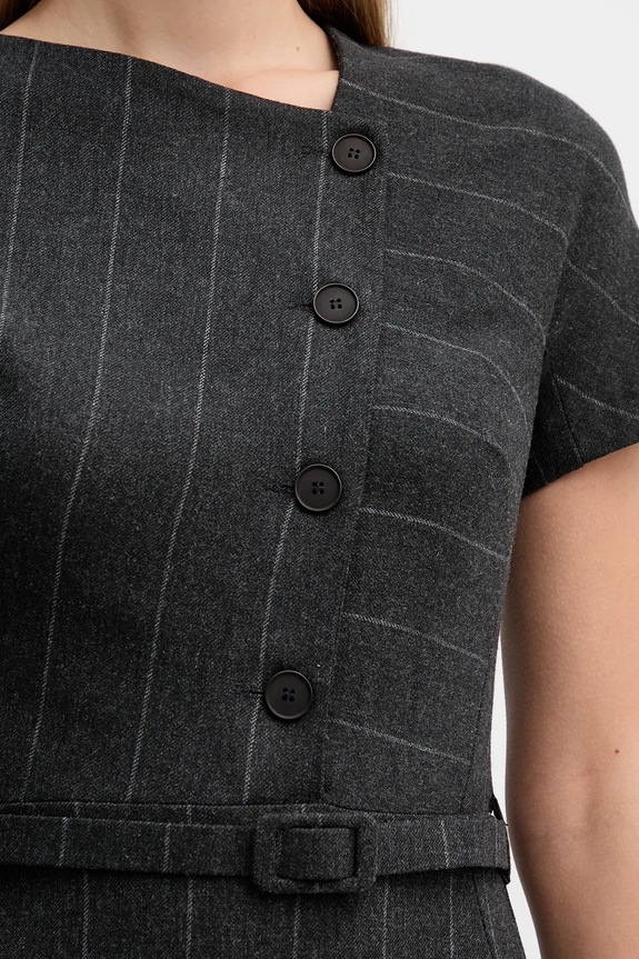 Sandro Ferrone vestito con lana S23YBFBICCHIERE grigio