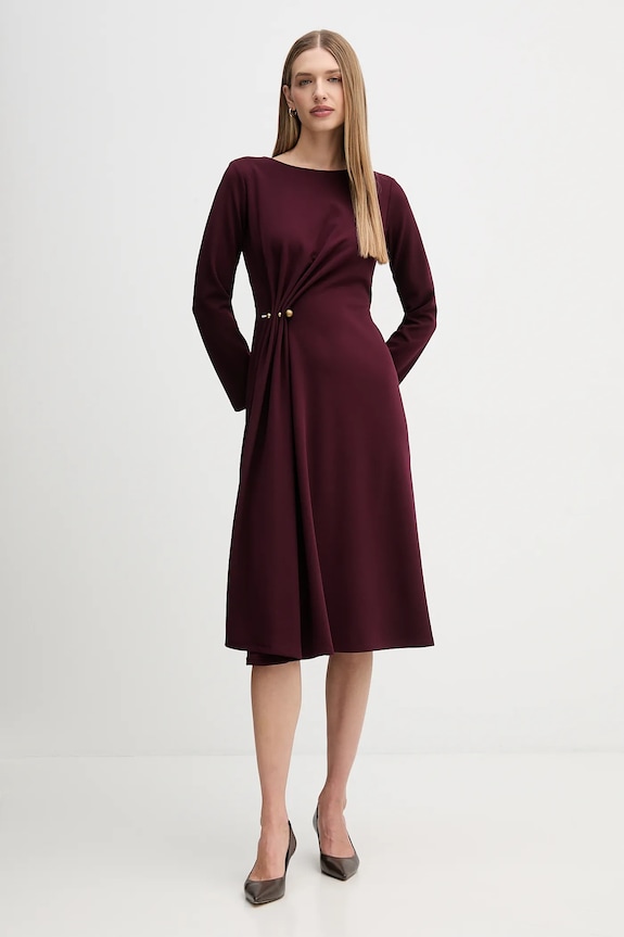 Sandro Ferrone vestito applique granata S31YBFPONY