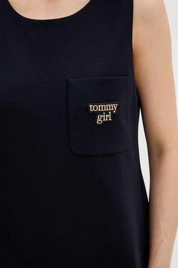 Tommy Jeans sukienka DW0DW22496 granatowy