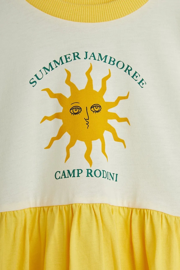 Dječja haljina Mini Rodini Sun zlatna 2565010411