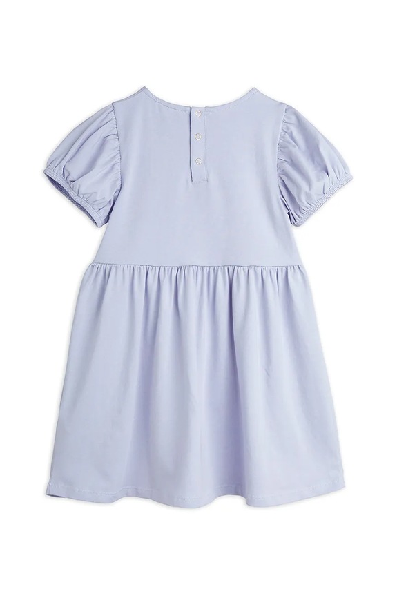 Mini Rodini sukienka dziecięca Birds 2565010545 fioletowy AW25