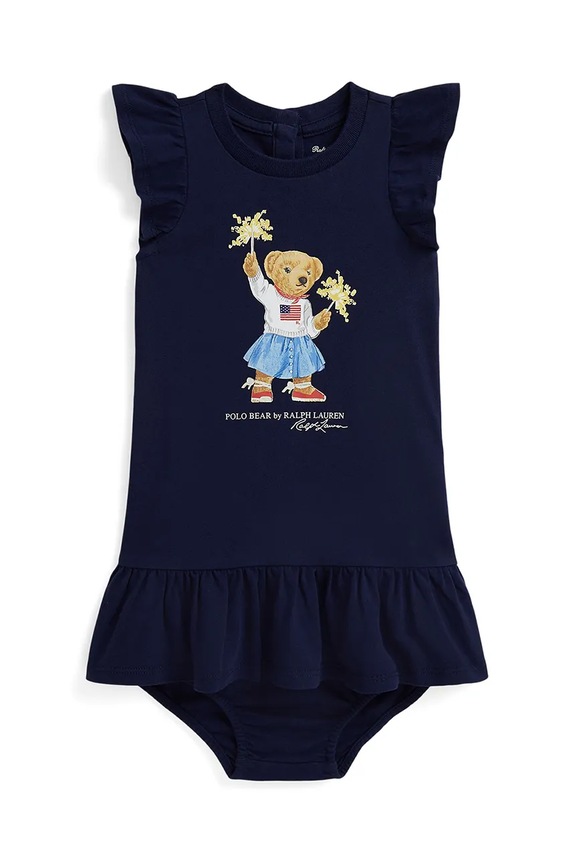 Polo Ralph Lauren sukienka rozkloszowany granatowy 310971136001