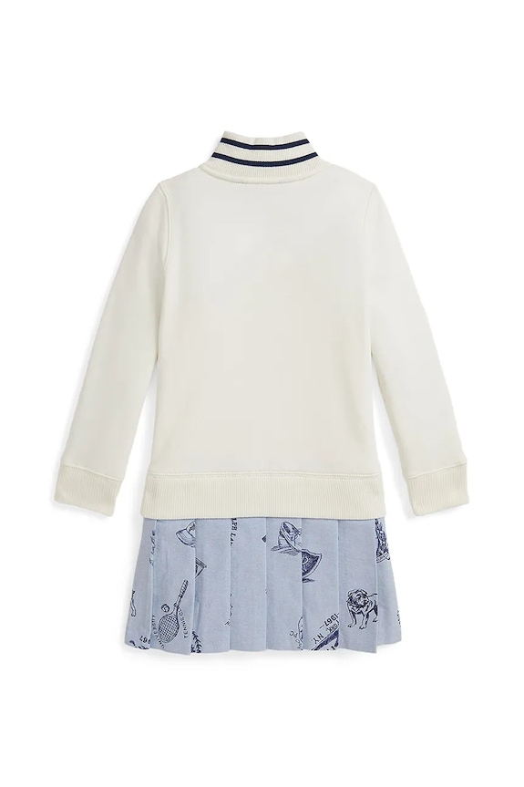 Otroška obleka Polo Ralph Lauren 312970998001 bela AW25