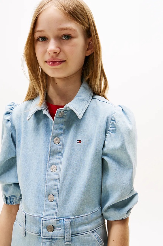 Šaty Tommy Hilfiger modrá KG0KG08600.9BYA