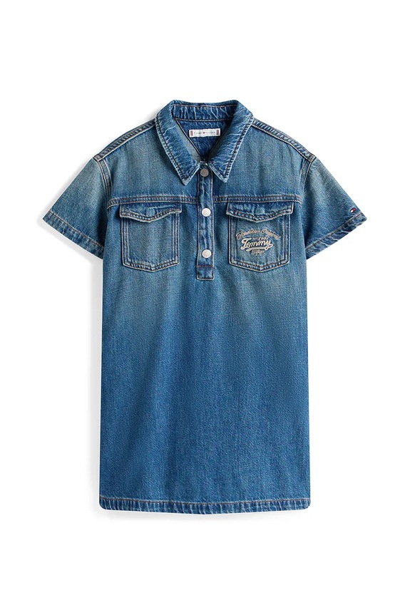 Tommy Hilfiger rochie jeans KG0KG08926.9BYA bleumarin AW25