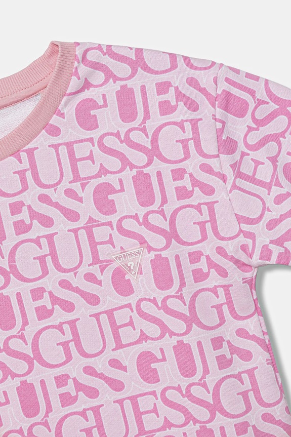 DÍVKA Dětské bavlněné šaty Guess J5YK07.KAD74.9BYA růžová