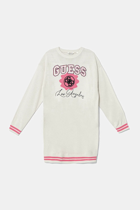 Guess sukienka dziecięca długi beżowy J5YK09.Z3OF0.9BYA