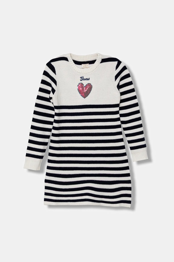 Šaty Guess nášivka námořnická modř K5YK07.Z3FU0.9BYA