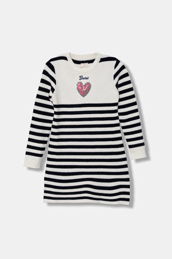 Šaty Guess nášivka námořnická modř K5YK07.Z3FU0.9BYA