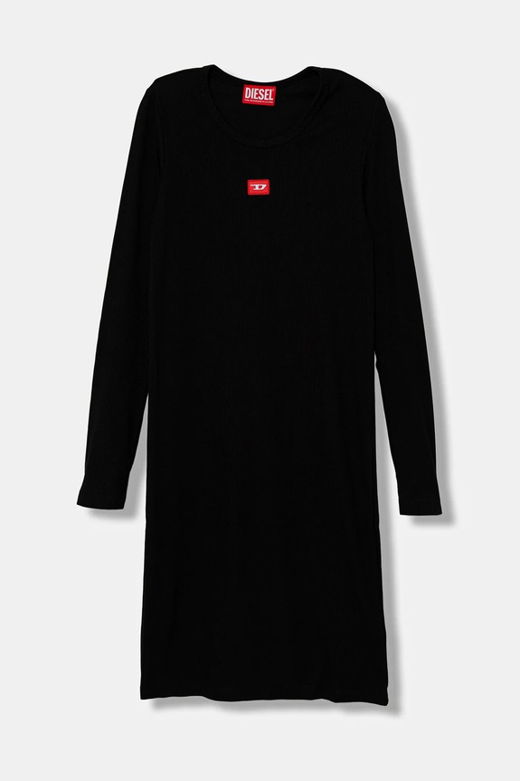Diesel sukienka dziecięca DEBRA DRESS aplikacja czarny J02454