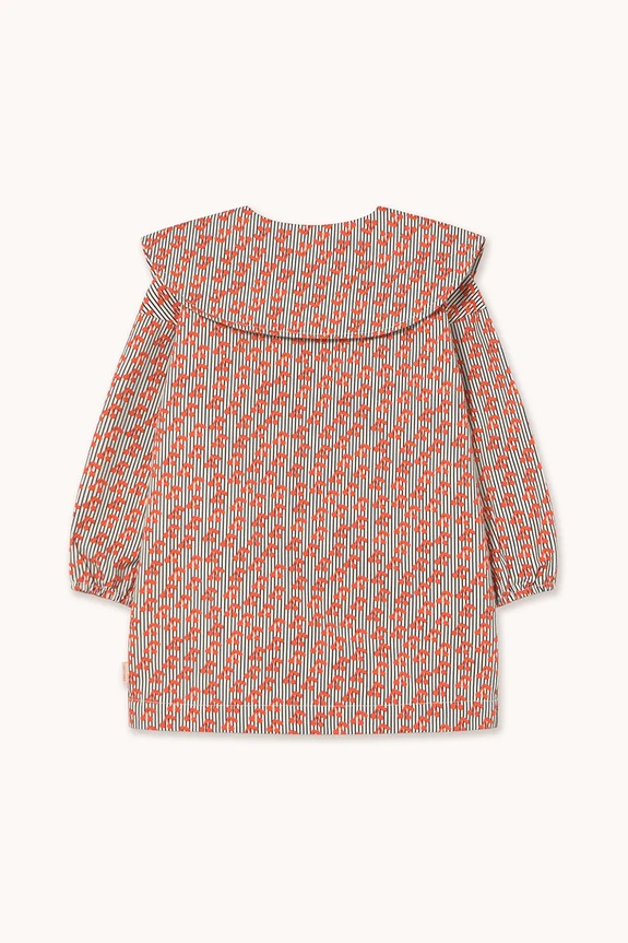 Fete Tinycottons rochie din bumbac pentru copii CHERRIES WOVEN DRESS AW25.474 roz