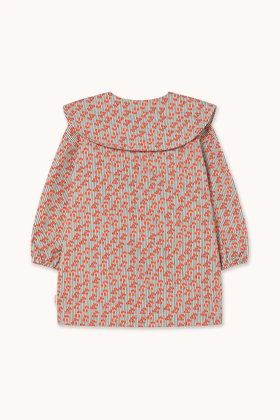 Fete Tinycottons rochie din bumbac pentru copii CHERRIES WOVEN DRESS AW25.474 roz