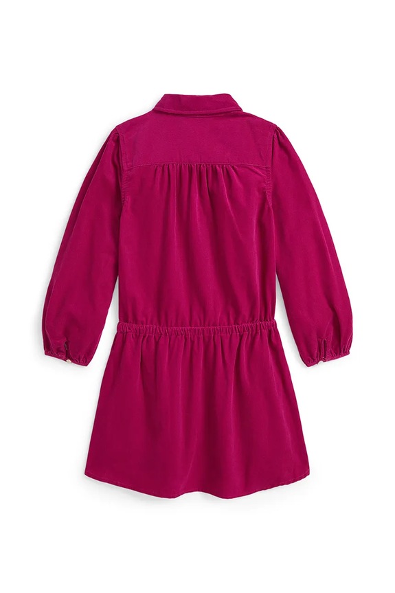 Dětské bavlněné šaty Polo Ralph Lauren 312978257001 růžová AW25