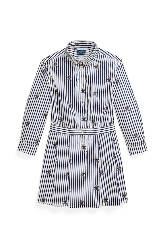 Dječja haljina Polo Ralph Lauren pamuk mornarsko plava 312978282001
